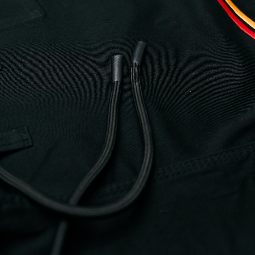 AESTHETIC The Competitor BJJ Gi – Black/Carmine Red pants details