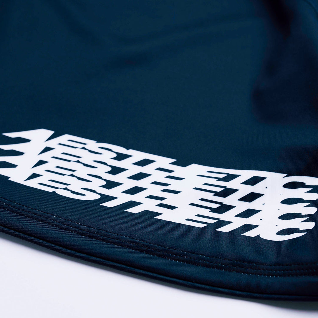AESTHETIC Axis Combat Shorts – Black side details