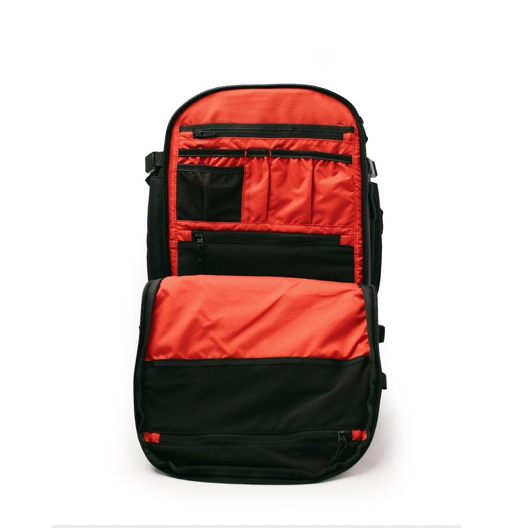 AESTHETIC Omni Pack 35L - Black BJJ Backpack zipper view