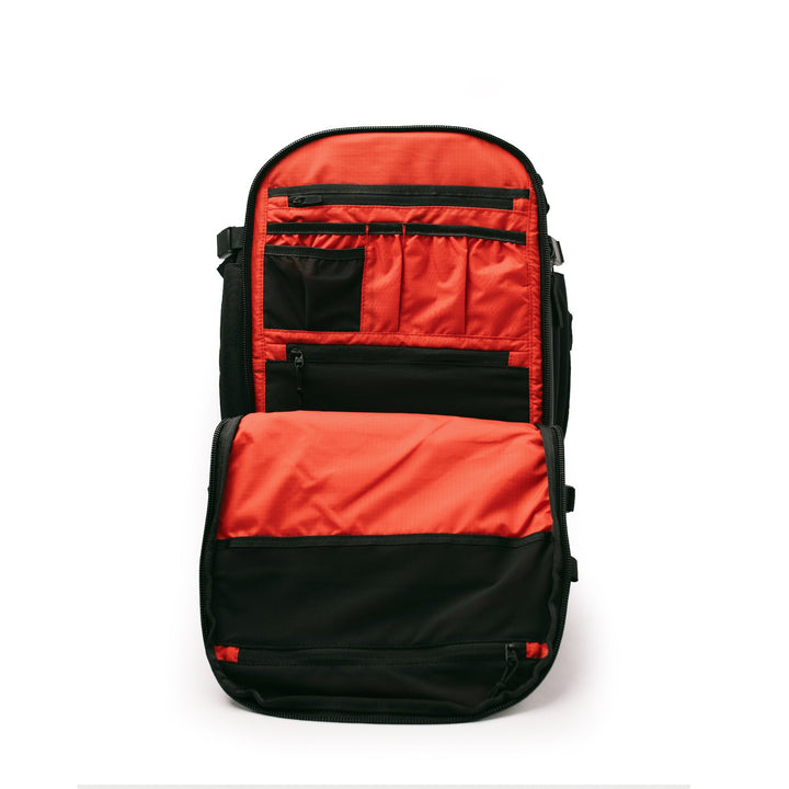 AESTHETIC Omni Pack 35L - Black BJJ Backpack zipper view