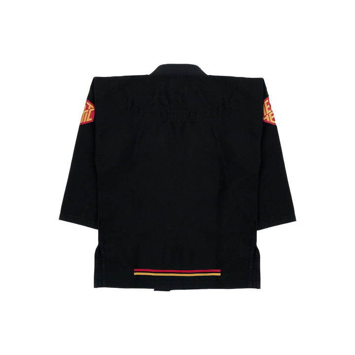 AESTHETIC The Competitor BJJ Gi – Black/Carmine Red jacket back view