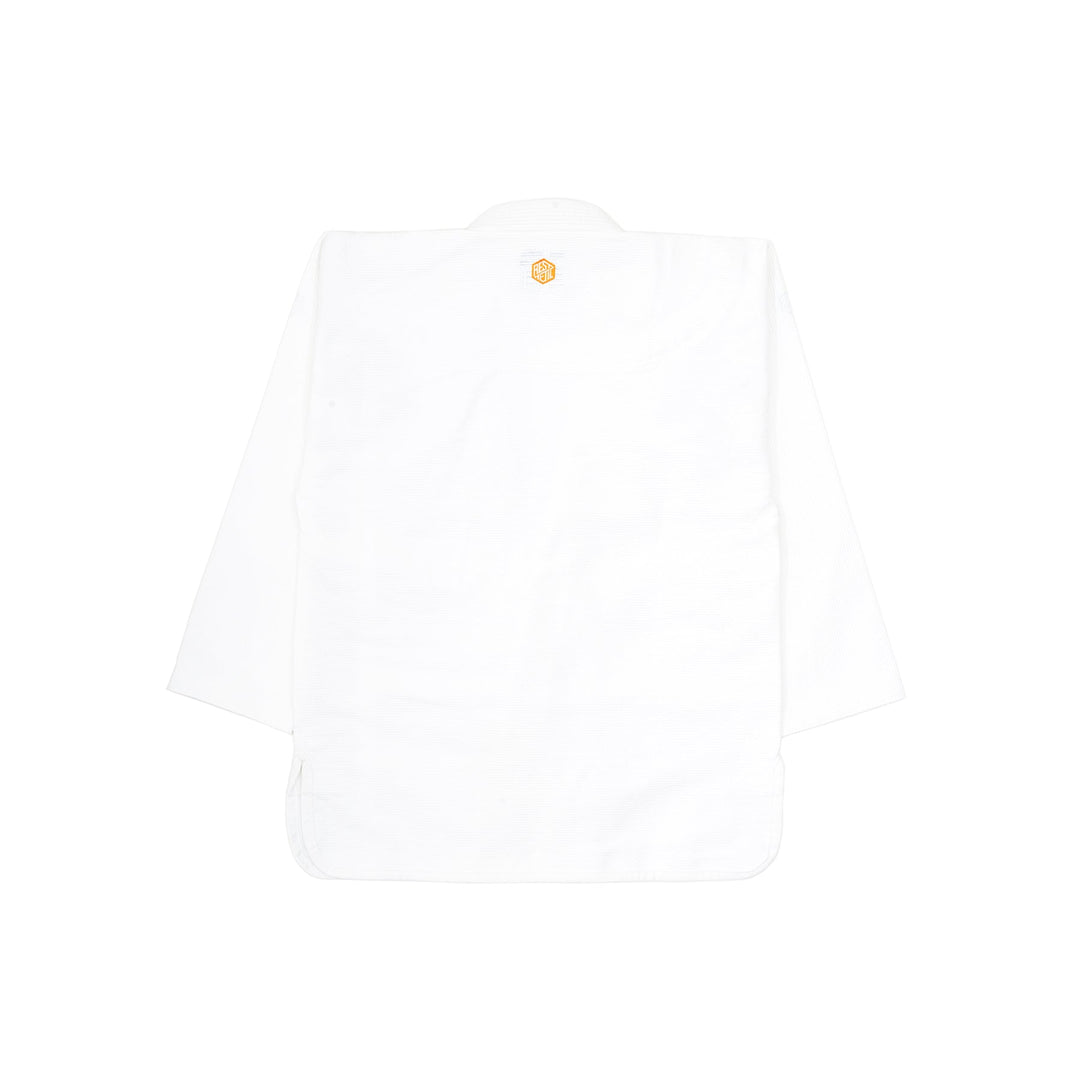 AESTHETIC Dragon Kimono BJJ Gi – White jacket back view