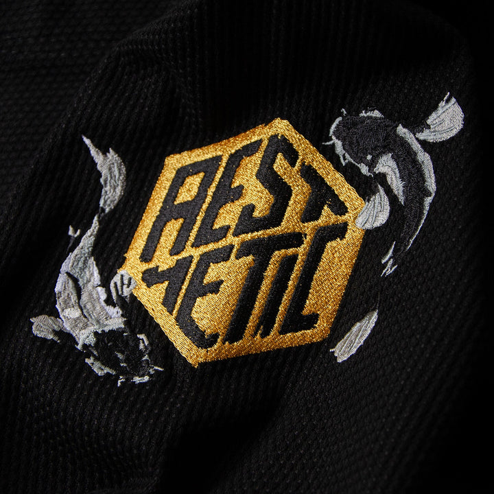 aesthetic bjj koi kimono black