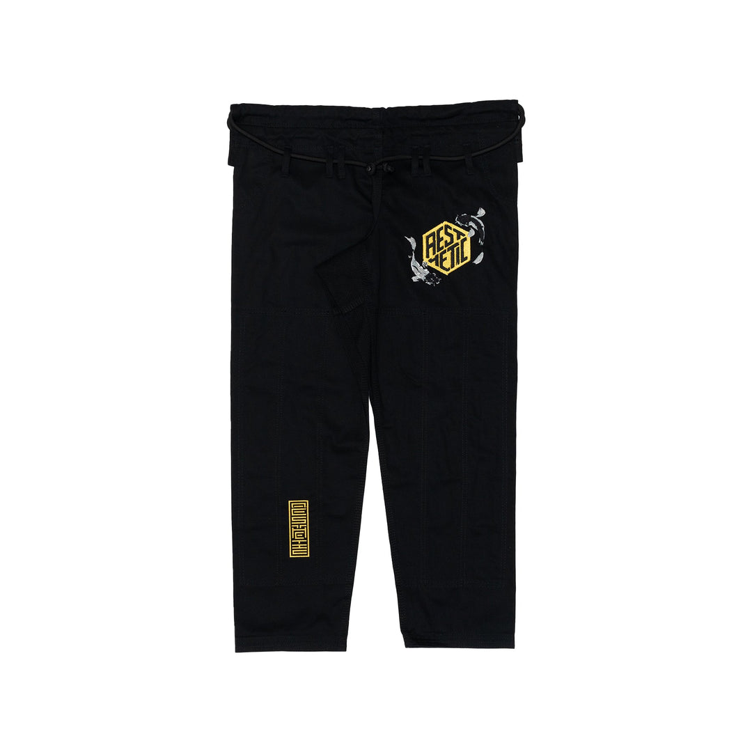 aesthetic bjj koi kimono black