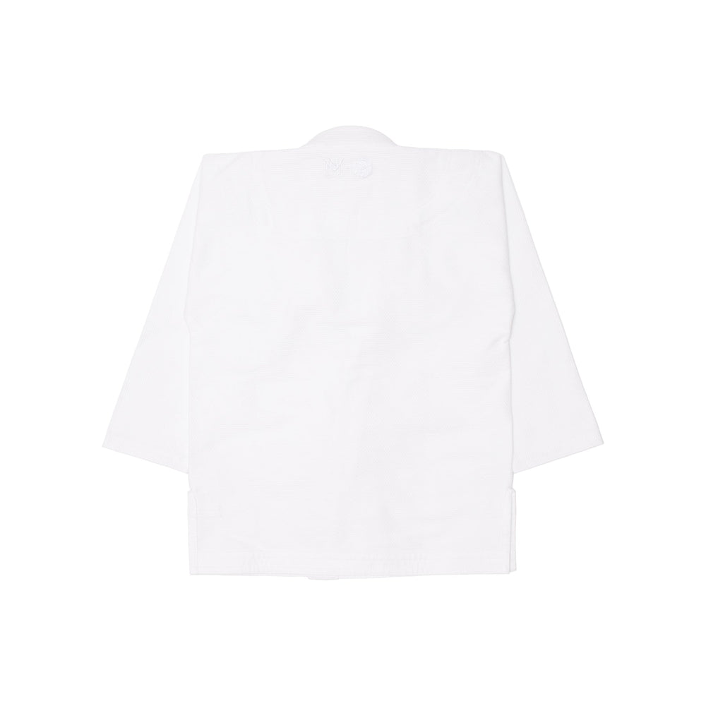 AESTHETIC Pan Ams Meregali Kimono BJJ Gi – White jacket back view