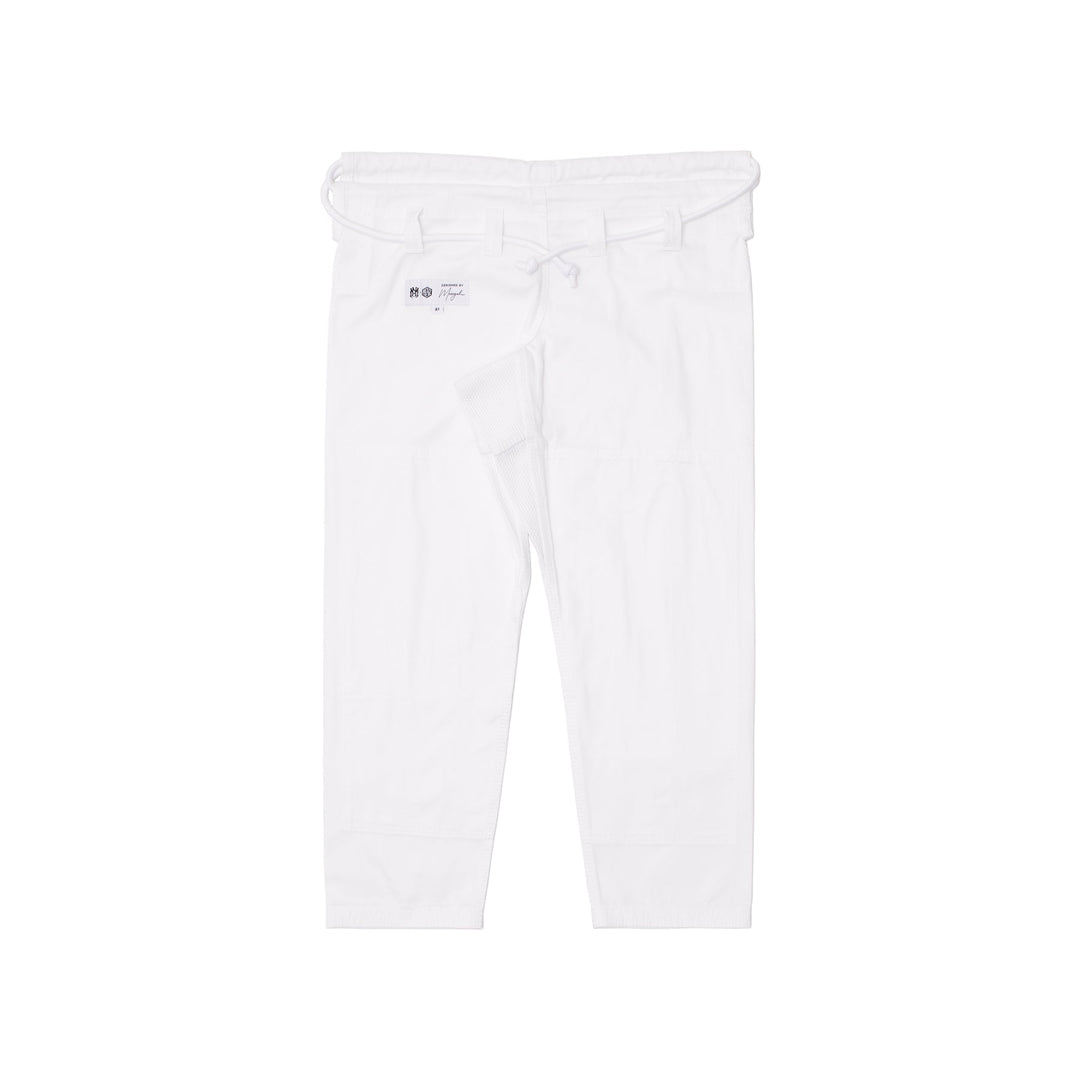 AESTHETIC Pan Ams Meregali Kimono BJJ Gi – White pants front view