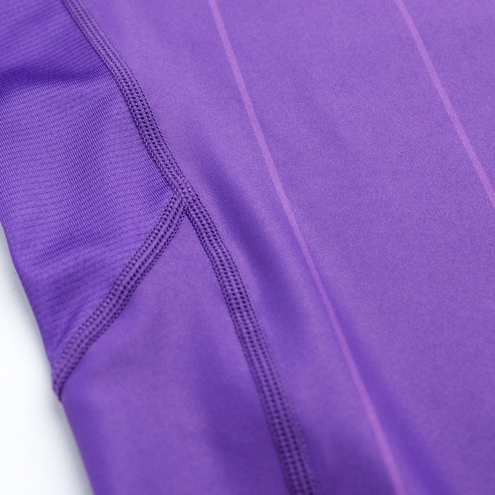 AESTHETIC UK Short Sleeve Ranked Rashguard 2026 Purple - stitch details