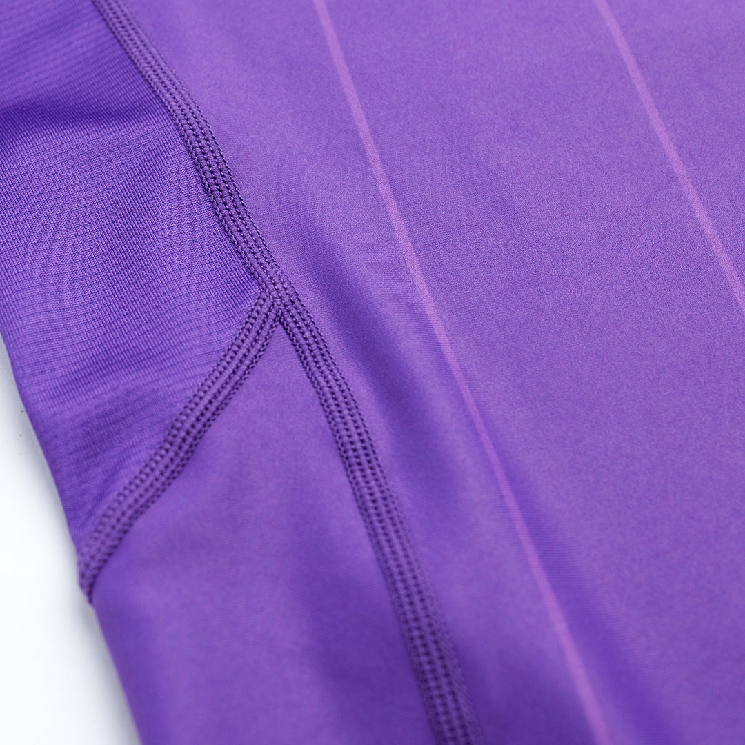 AESTHETIC UK Long Sleeve Ranked Rashguard 2026 Purple - stitch details