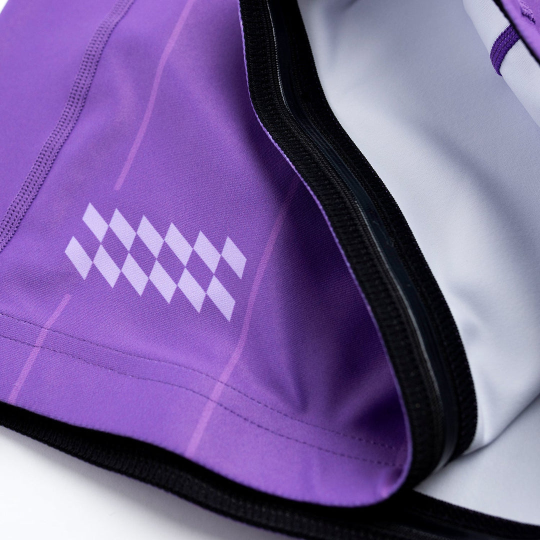 AESTHETIC UK Short Sleeve Ranked Rashguard 2026 Purple - lining details