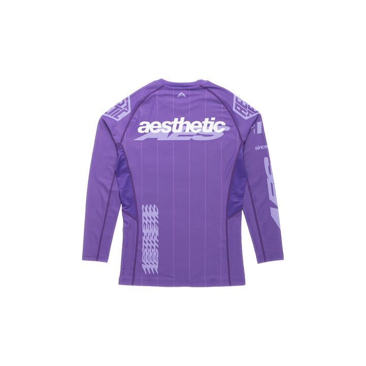 AESTHETIC UK Long Sleeve Ranked Rashguard 2026 Purple - back view