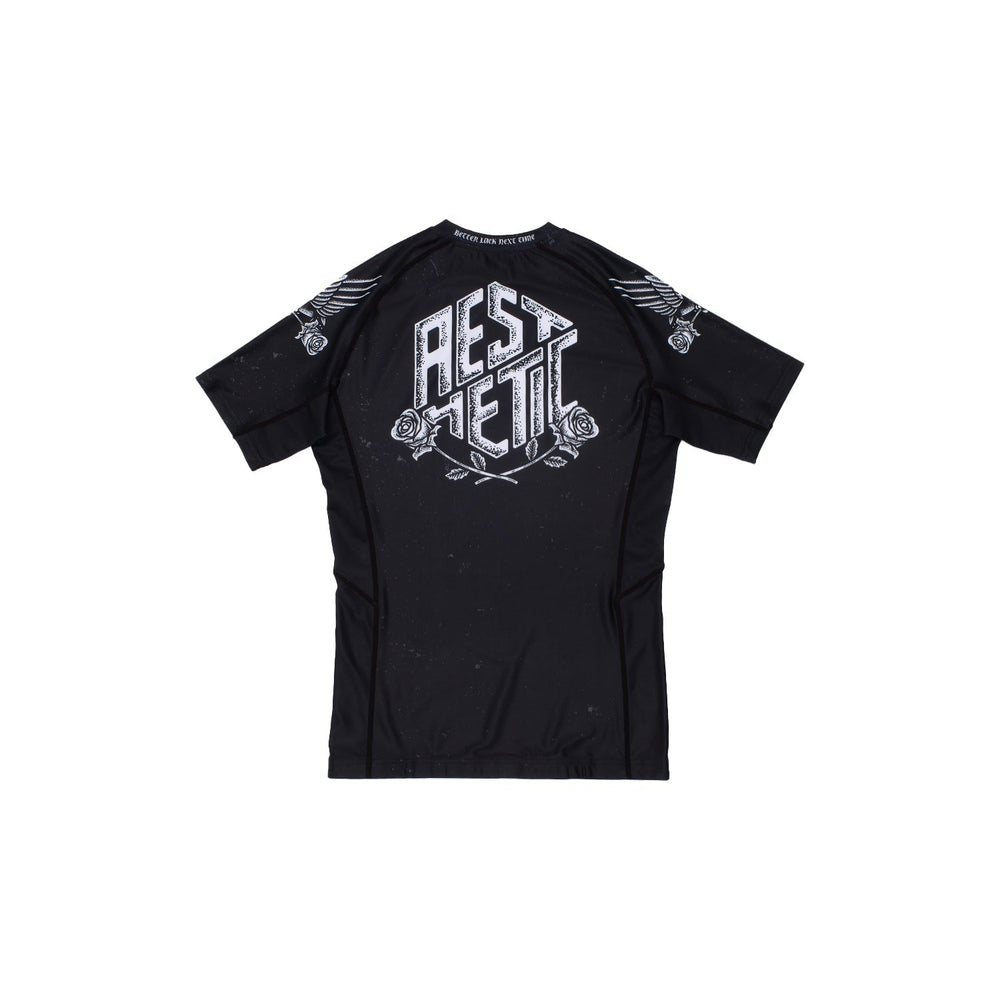 AESTHETIC Better Luck Next Time Short Sleeve BJJ Rashguard – back view