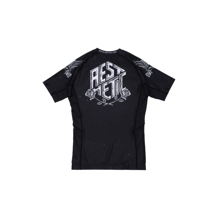 AESTHETIC Better Luck Next Time Short Sleeve BJJ Rashguard – back view