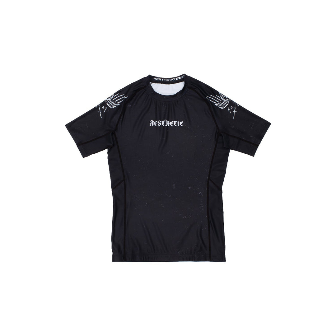 AESTHETIC Better Luck Next Time Short Sleeve BJJ Rashguard – front view