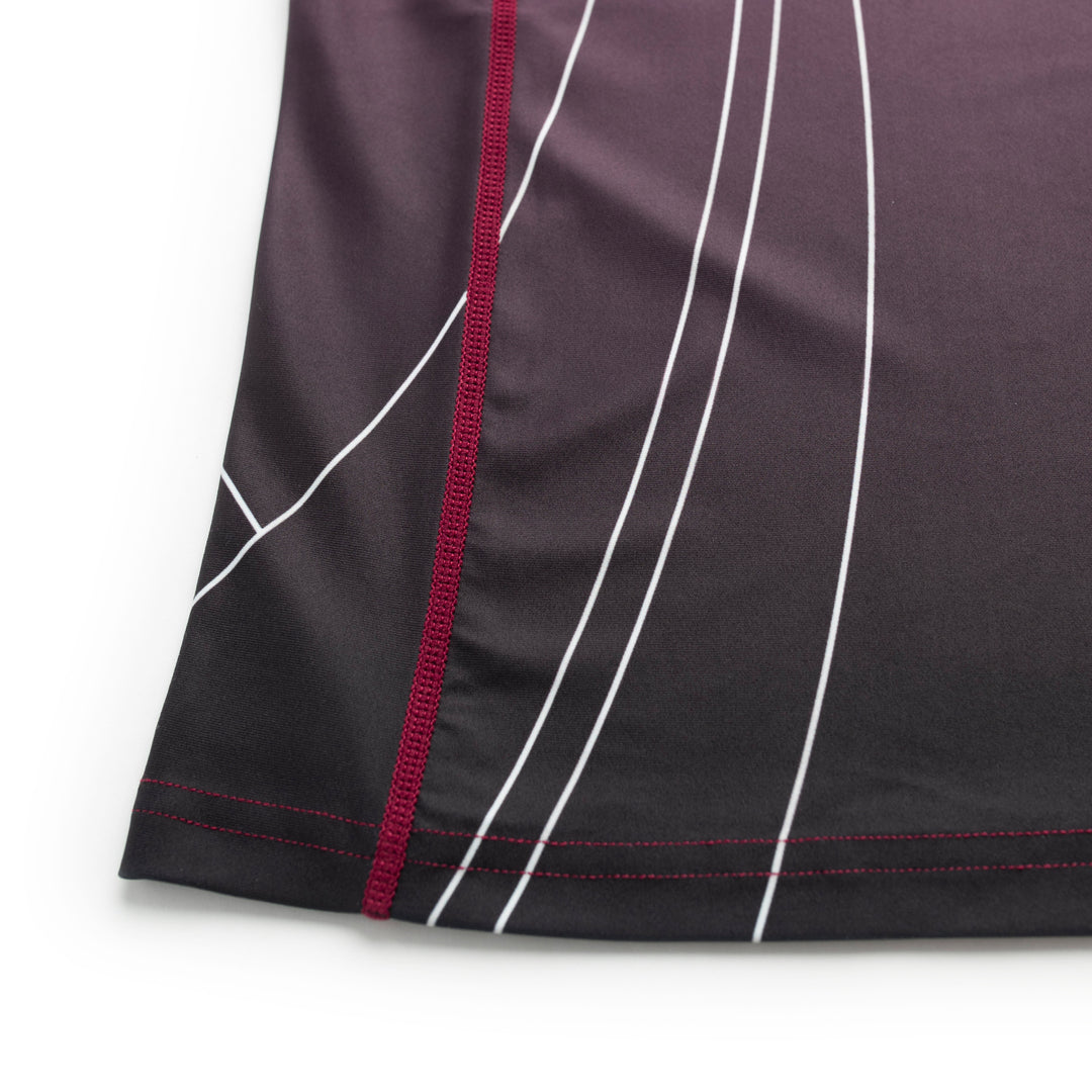 AESTHETIC Merlot ADCC 2026 Jozef Chen Short Sleeve Rashguard - stitch details