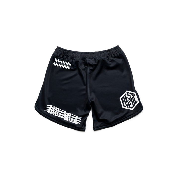 AESTHETIC Axis Combat Shorts – Black back view
