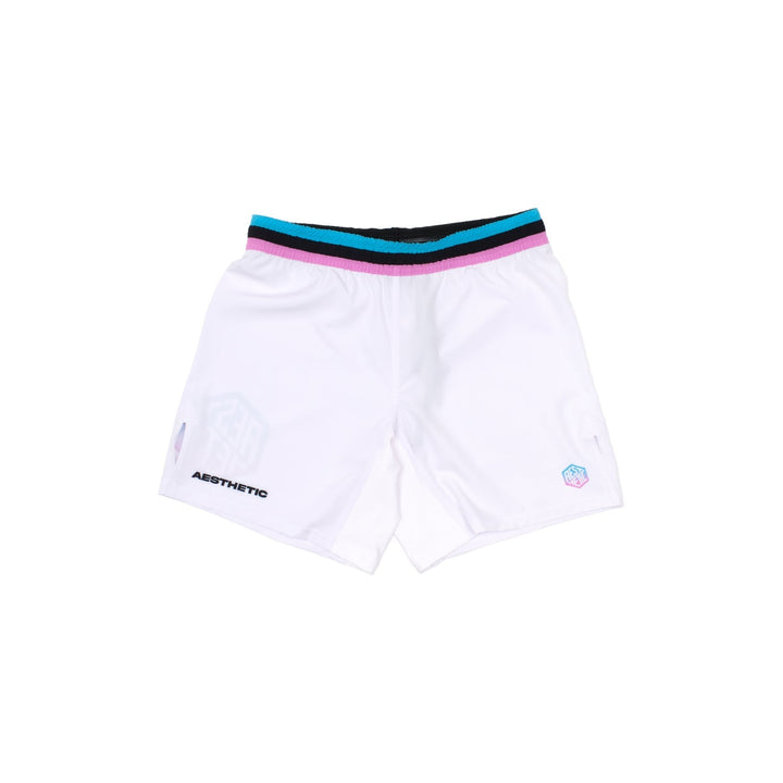 AESTHETIC Miami BJJ Grappling Shorts – White front view