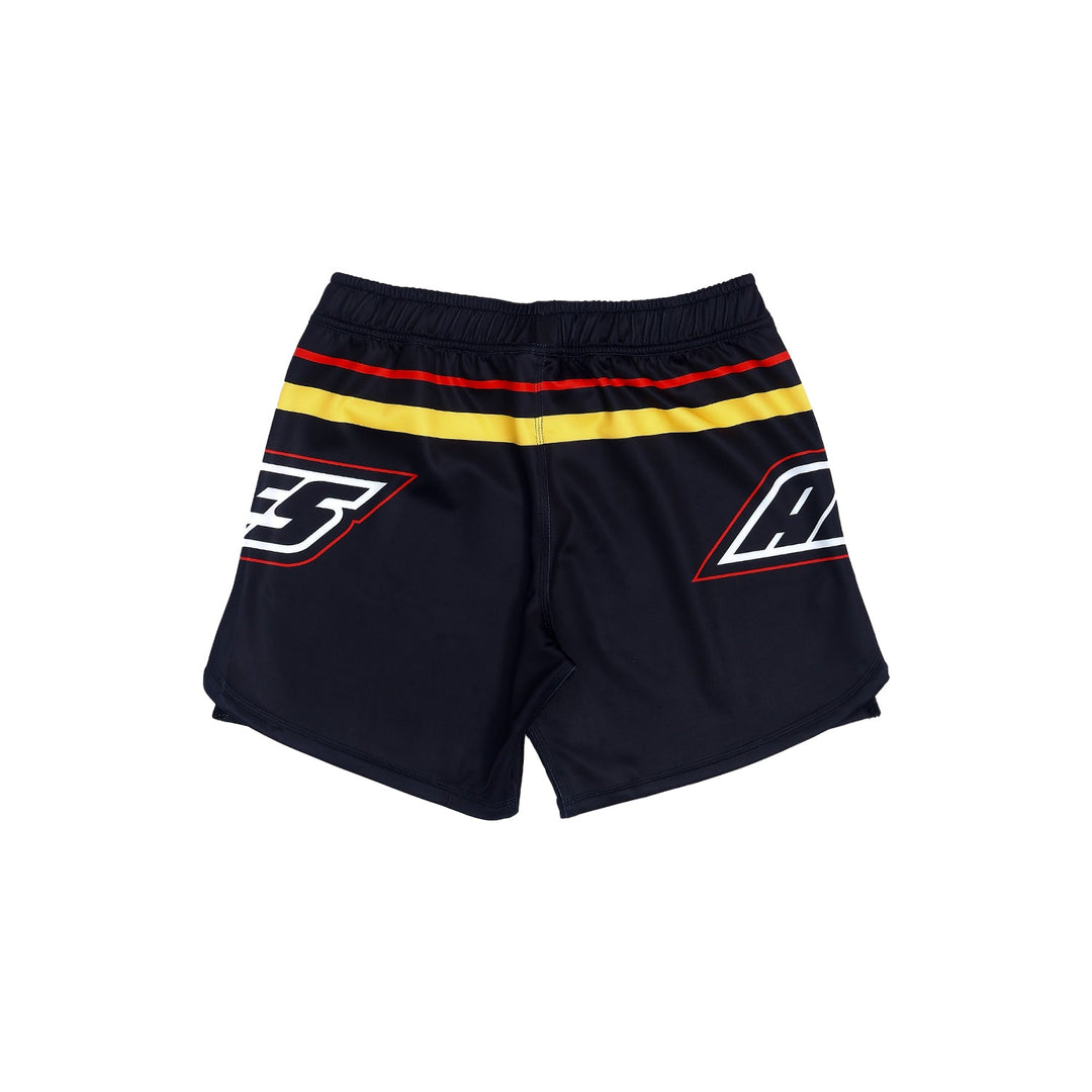 AESTHETIC Moto Owen Jones Combat Nogi Shorts – Black back view