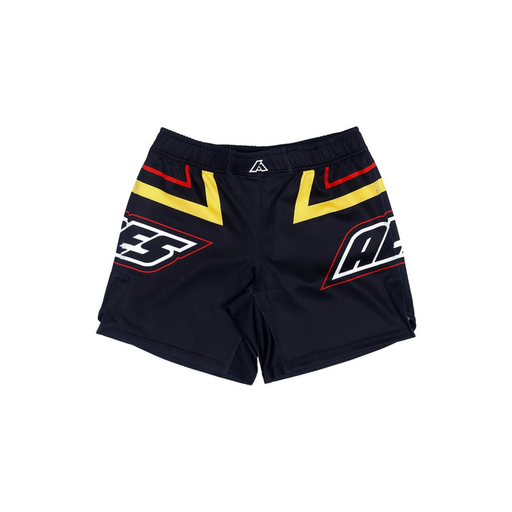 AESTHETIC Moto Owen Jones Combat Nogi Shorts – Black front view