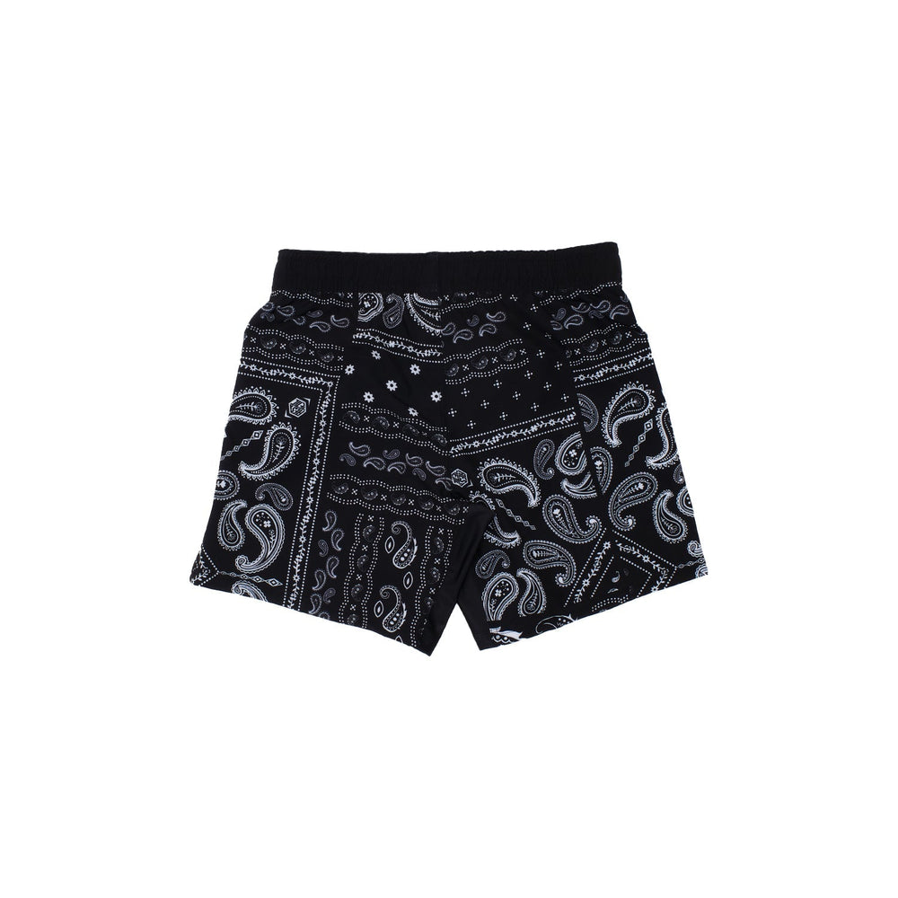 AESTHETIC Paisley Grappling Shorts – Black back view