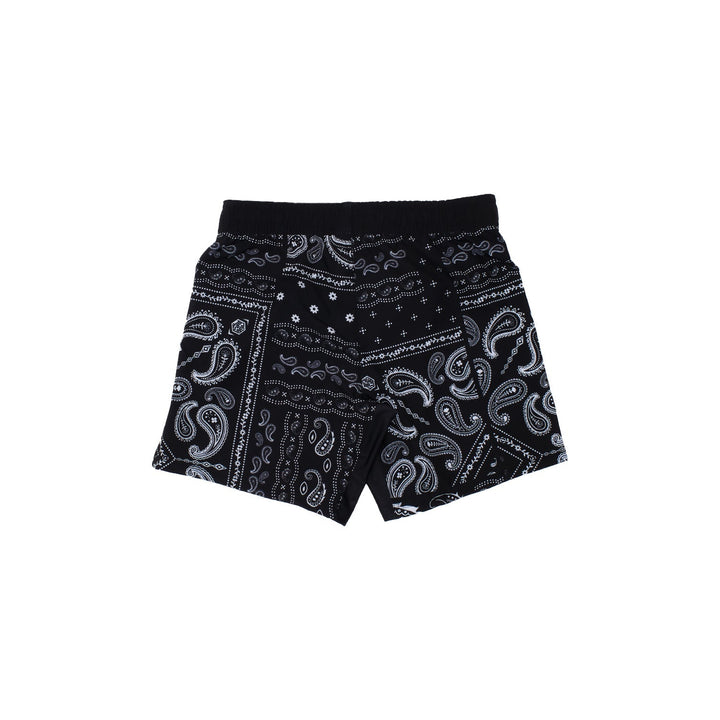 AESTHETIC Paisley Grappling Shorts – Black back view