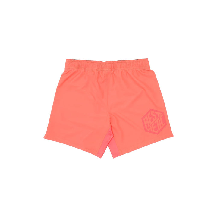 AESTHETIC Pastel Coral Grappling Shorts – back view