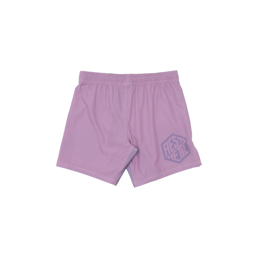AESTHETIC Pastel Dusty Purple Grappling Shorts – back view