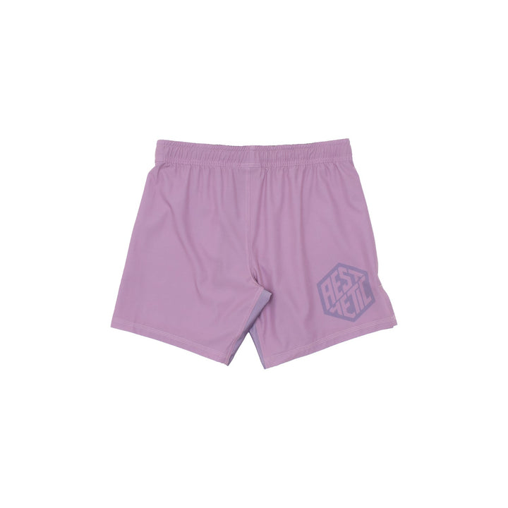 AESTHETIC Pastel Dusty Purple Grappling Shorts – back view