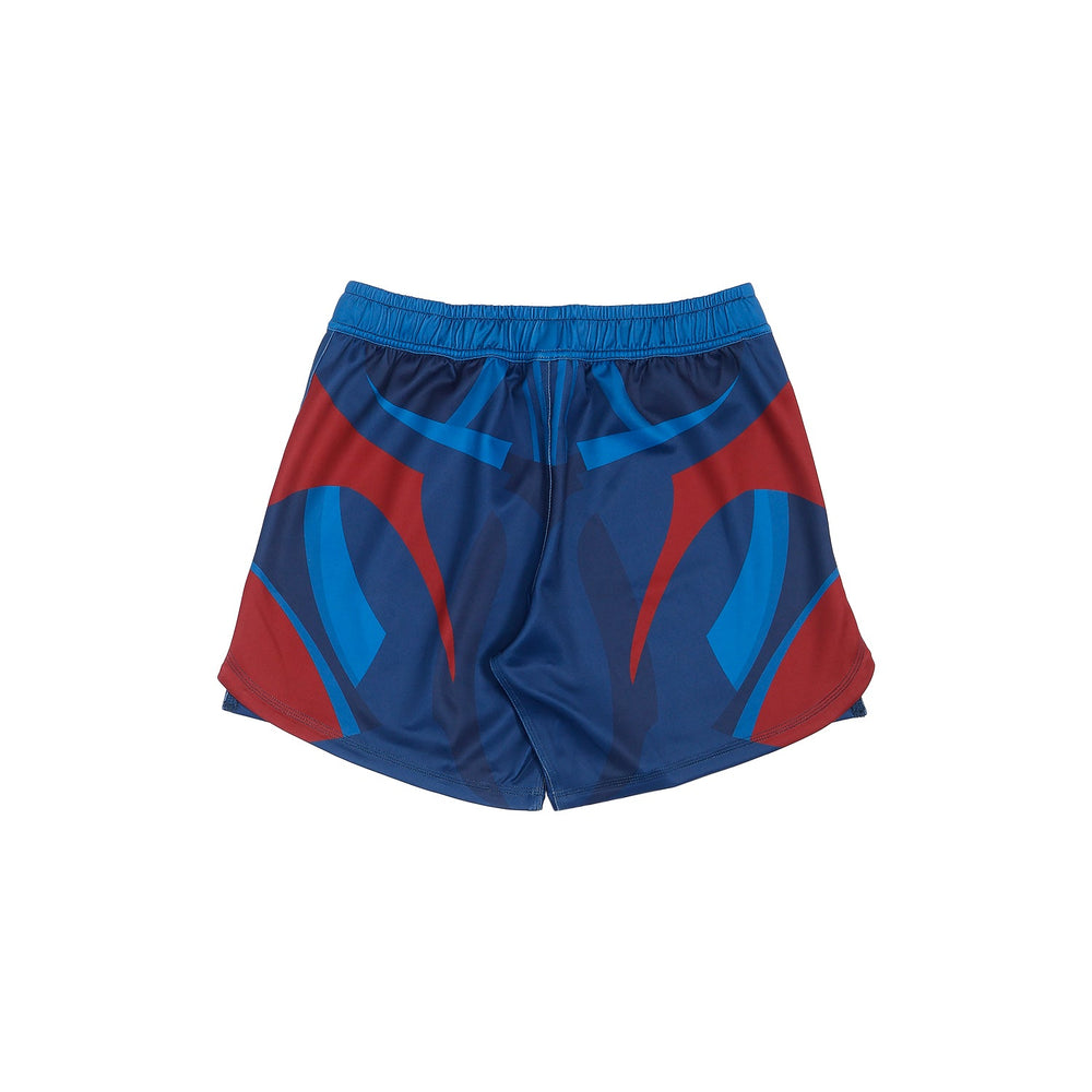 AESTHETIC Prussian Blue Jozef Chen Combat Nogi Shorts – back view