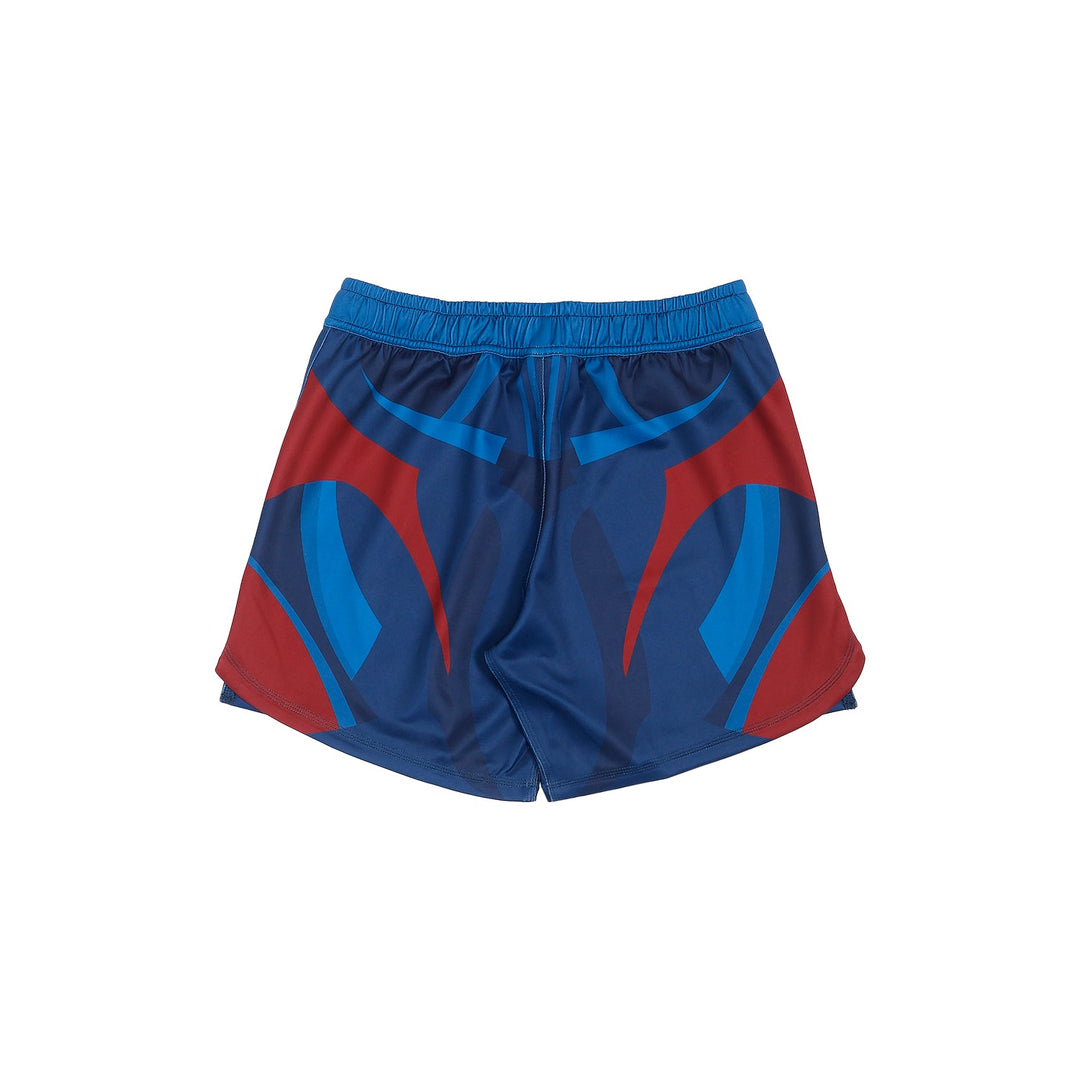 AESTHETIC Prussian Blue Jozef Chen Combat Nogi Shorts – back view