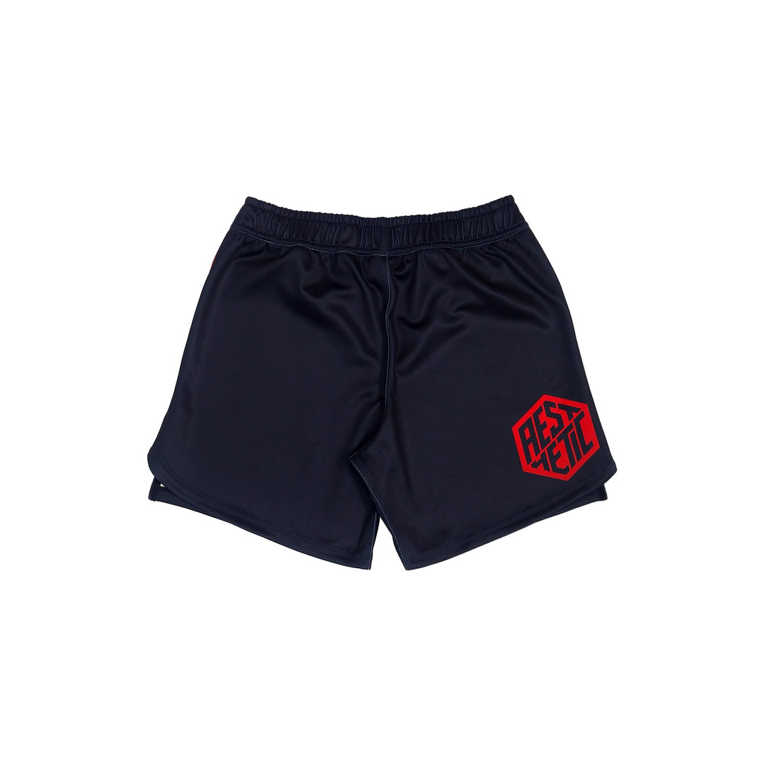 AESTHETIC Union Owen Jones Combat Nogi Shorts – Black back view