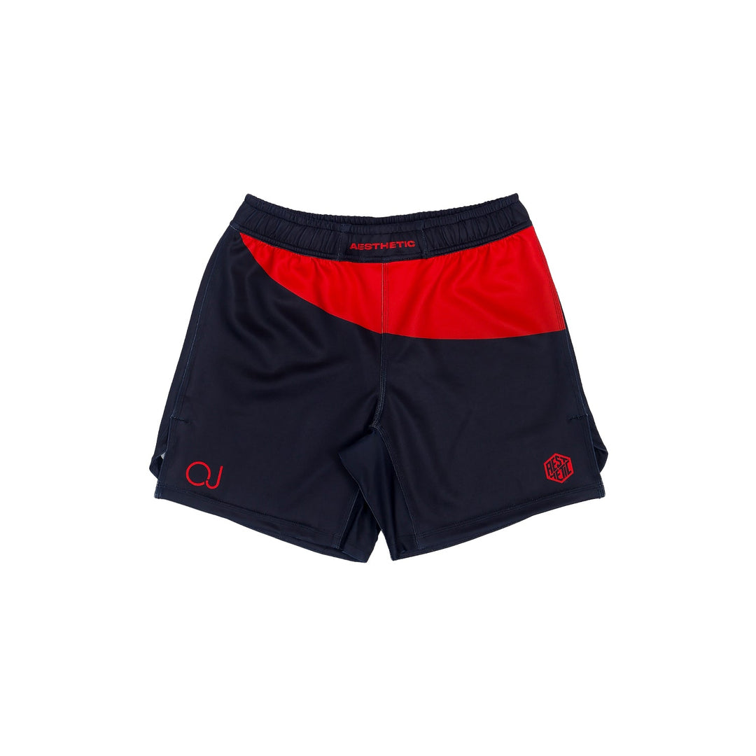 AESTHETIC Union Owen Jones Combat Nogi Shorts – Black front view
