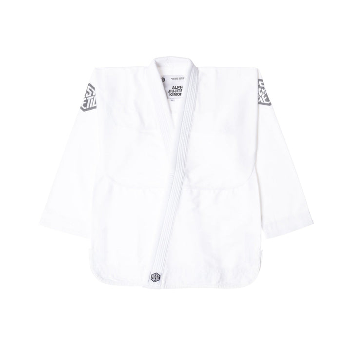 The Alpha Kimono (White/Grey)